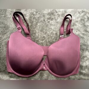 Victoria Secret Maroon Lined Demi Buste Maroon Bra 34 DDD